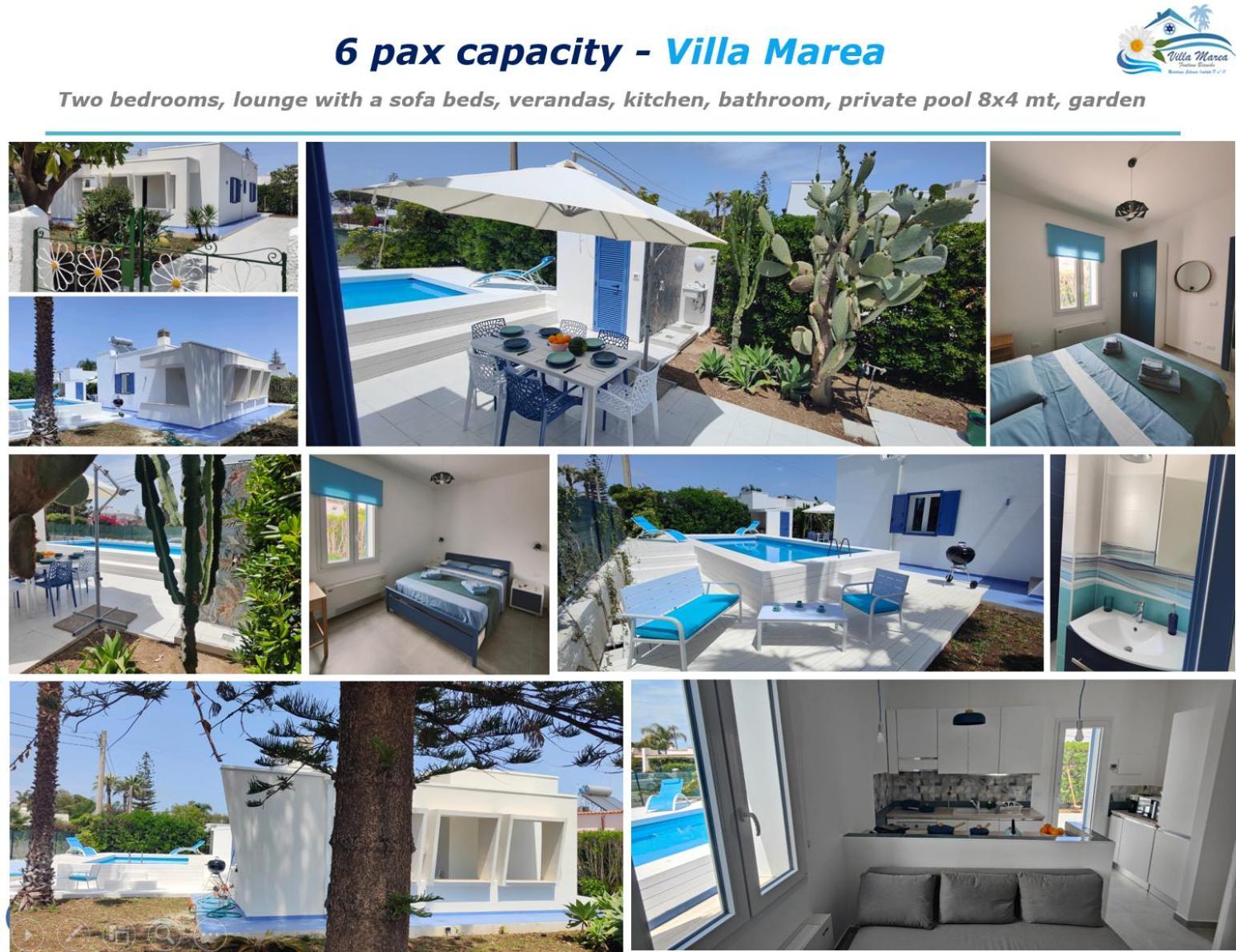 Pool Seaside Relais - Ville Ninfea, Marea, Rosa E Cassiopea Fontane Bianche Bagian luar foto