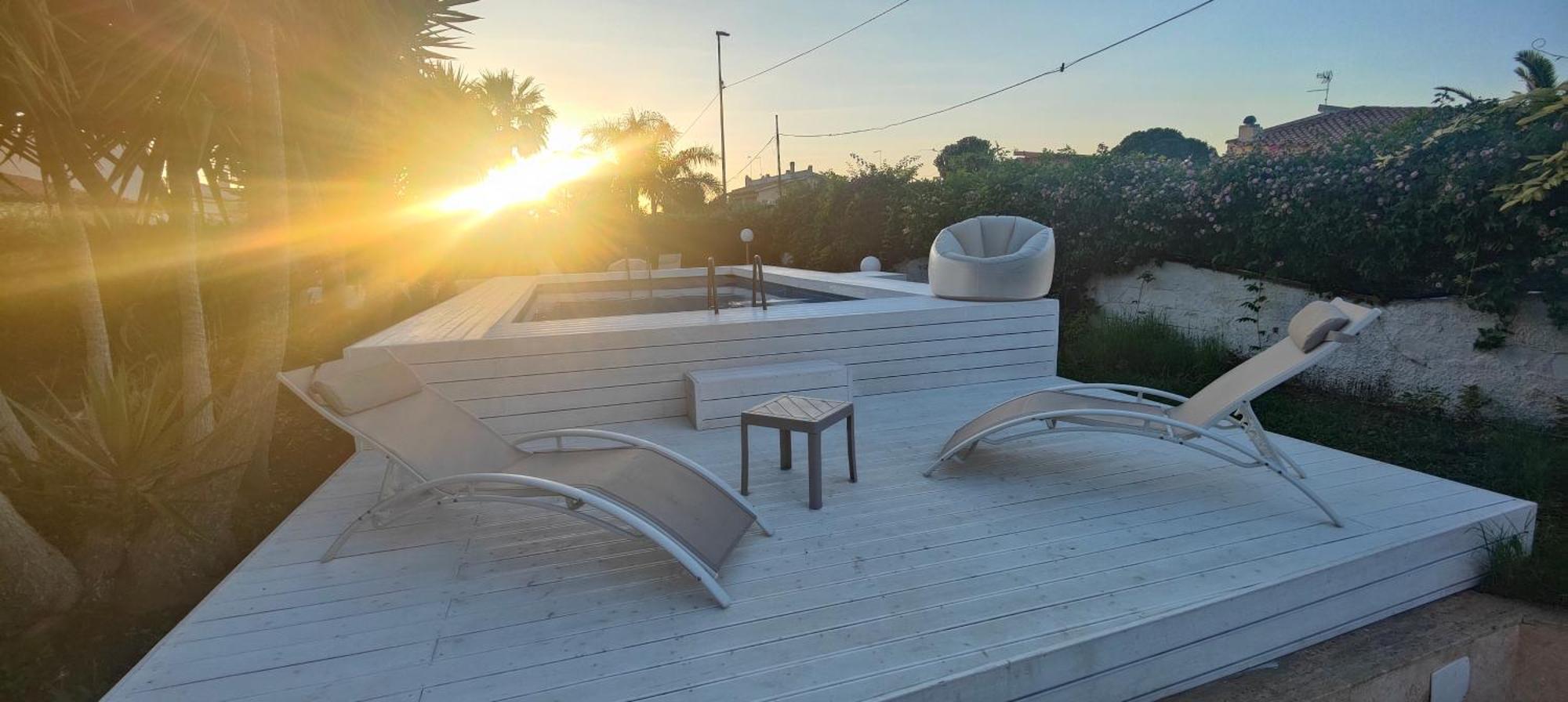 Pool Seaside Relais - Ville Ninfea, Marea, Rosa E Cassiopea Fontane Bianche Bagian luar foto
