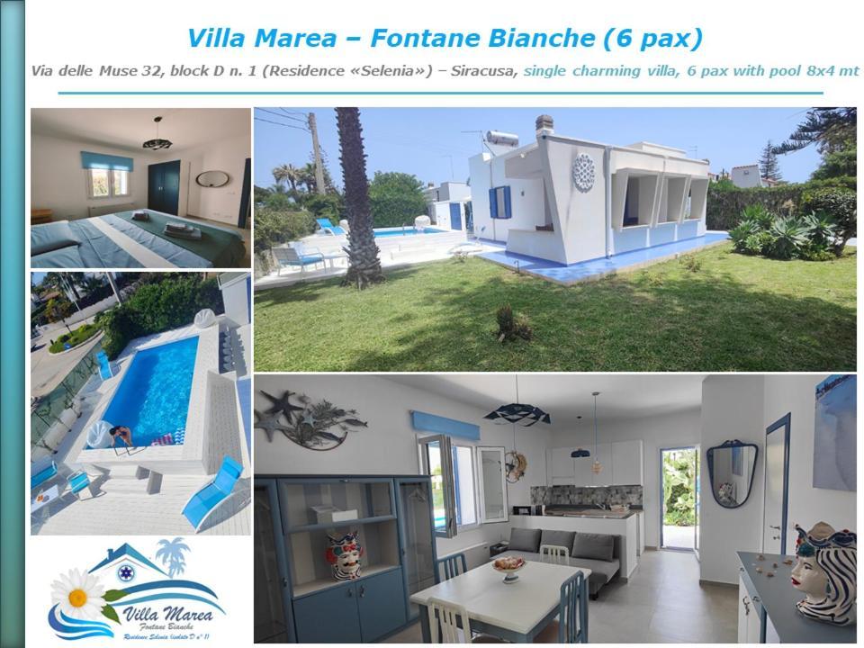 Pool Seaside Relais - Ville Ninfea, Marea, Rosa E Cassiopea Fontane Bianche Bagian luar foto