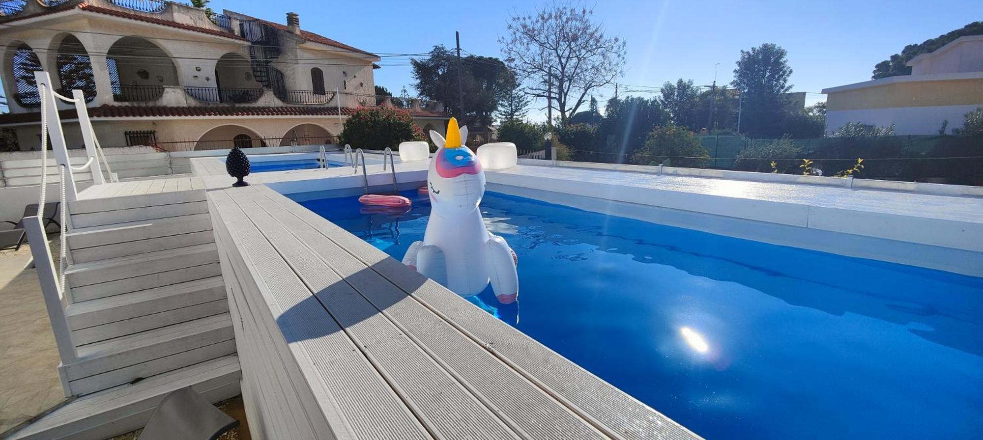 Pool Seaside Relais - Ville Ninfea, Marea, Rosa E Cassiopea Fontane Bianche Bagian luar foto