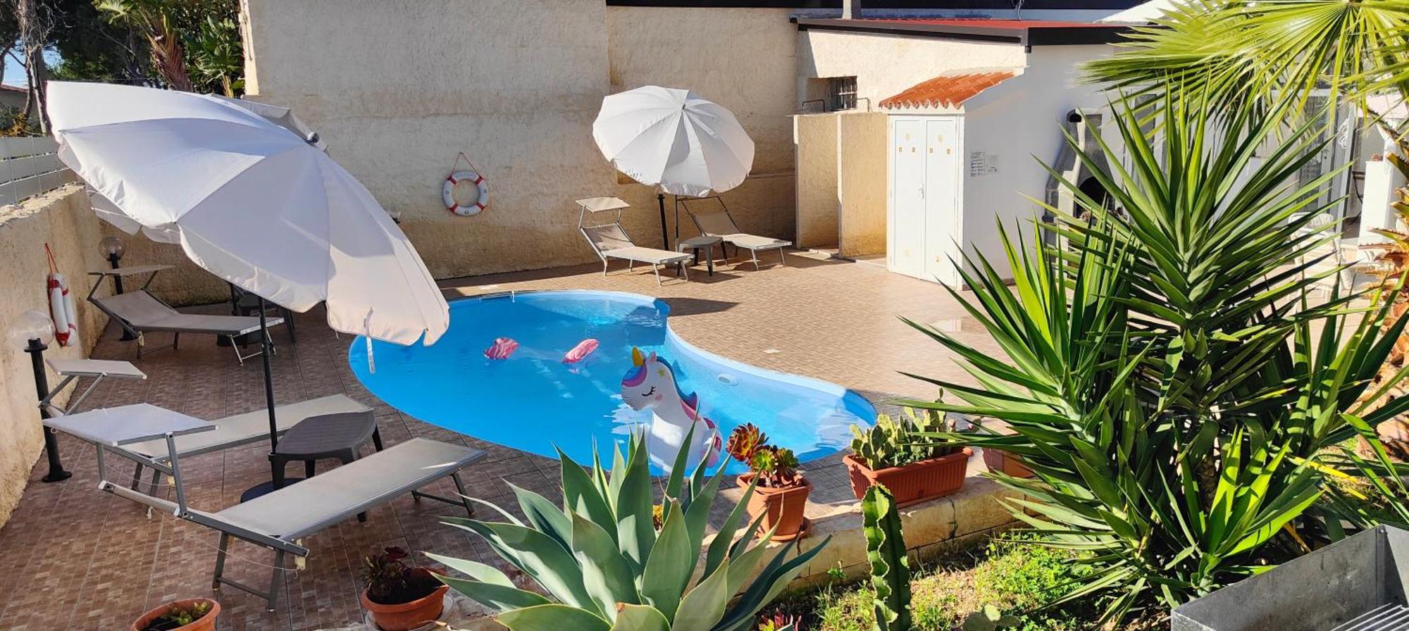Pool Seaside Relais - Ville Ninfea, Marea, Rosa E Cassiopea Fontane Bianche Bagian luar foto